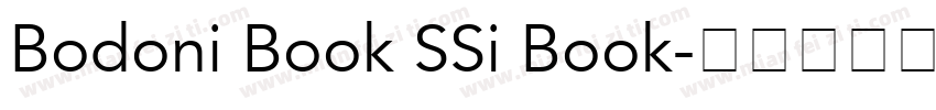 Bodoni Book SSi Book字体转换